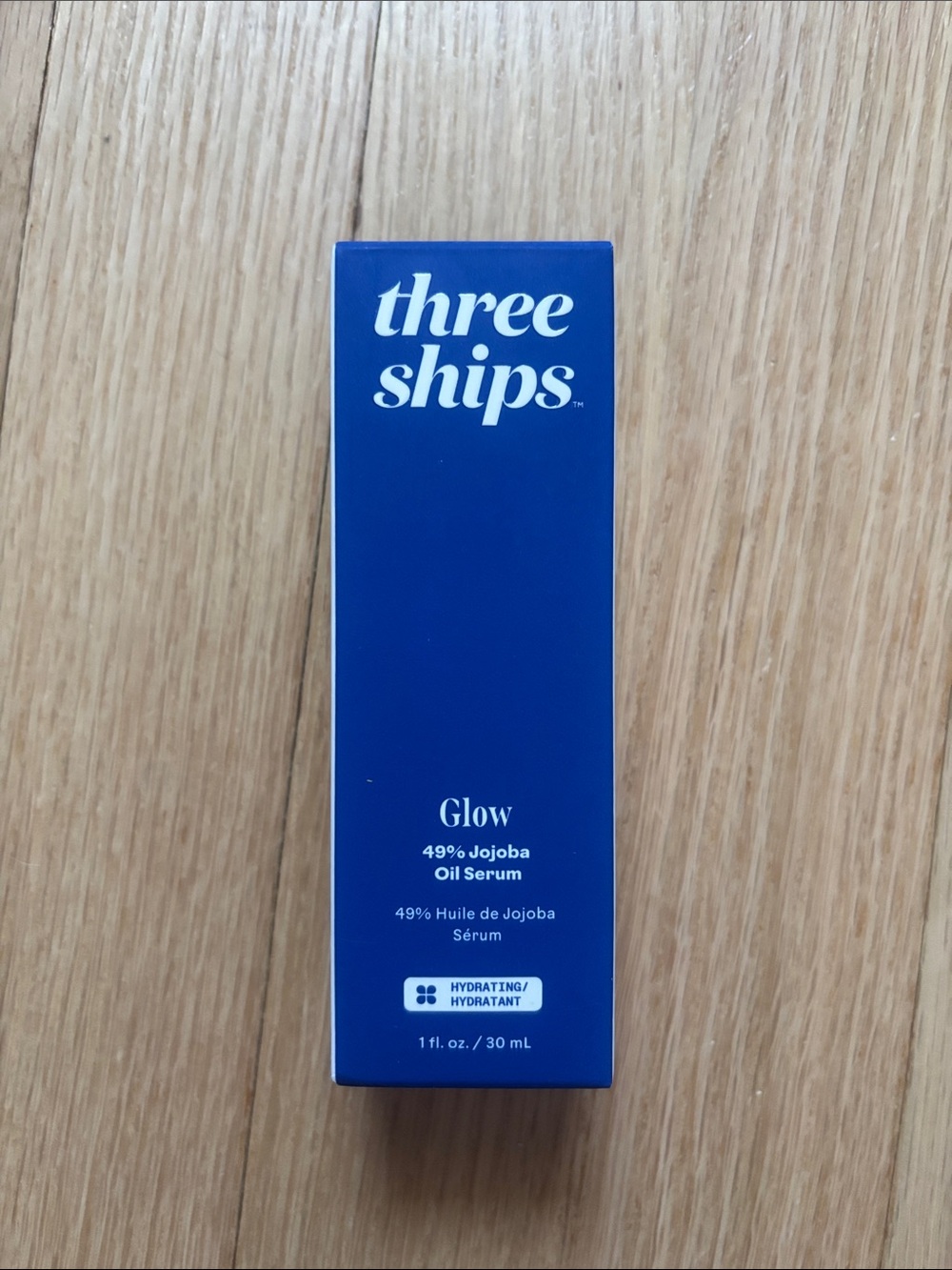 Three Ships Glow 49% Jojoba Oil Serum - Blue